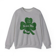 Load image into Gallery viewer, Kiss Me I’m Irish St Patrick’s Day Unisex Heavy Blend™ Crewneck Sweatshirt