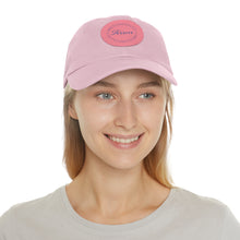 Load image into Gallery viewer, Team Awesomesauce Dad Hat with Leather Patch (Round)