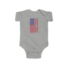 Load image into Gallery viewer, Independence Day July 4 2025 USA Flag Infant Fine Jersey Bodysuit