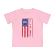 Load image into Gallery viewer, Independence Day July 4 2025 USA Flag Baby Short Sleeve T-Shirt