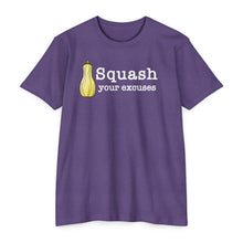 Load image into Gallery viewer, Squash Your Excuses Motivational Unisex CVC Jersey T-shirt