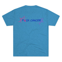 Load image into Gallery viewer, Kick Ass Mode Activated F Cancer Unisex Tri-Blend Crew Tee