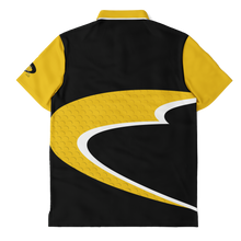 Load image into Gallery viewer, Bogey Brothers Black Gold & White Polo Shirt - AOP