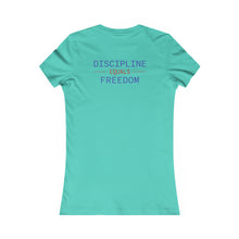 Load image into Gallery viewer, Health Coach heartbeat discipline equals freedom Women's Favorite Tee
