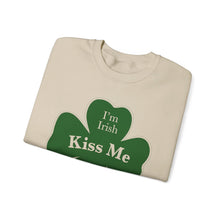 Load image into Gallery viewer, Kiss Me I’m Irish St Patrick’s Day Unisex Heavy Blend™ Crewneck Sweatshirt