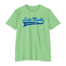 Load image into Gallery viewer, Late Night with Jetstream Health Coaching Motivational Unisex CVC Jersey T-shirt