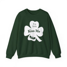 Load image into Gallery viewer, Kiss Me I’m Irish St Patrick’s Day Unisex Heavy Blend™ Crewneck Sweatshirt