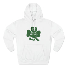 Load image into Gallery viewer, I’m Not Irish Kiss Me Anyway St Patricks Day Three-Panel Fleece Hoodie