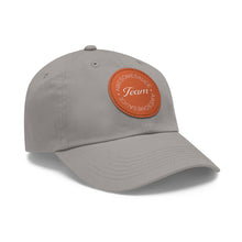 Load image into Gallery viewer, Team Awesomesauce Dad Hat with Leather Patch (Round)