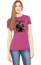 Load image into Gallery viewer, Cardinals Red Rage Personalized Women’s Football Fan Favorite Soft Shirt