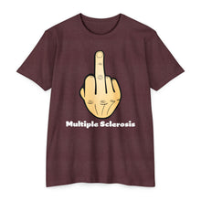 Load image into Gallery viewer, Middle Finger Multiple Sclerosis Unisex CVC Jersey T-shirt