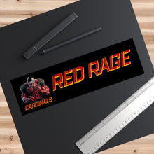 Load image into Gallery viewer, Cardinals Red Rage Personalized Black Bumper Stickers