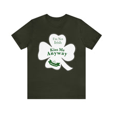 Load image into Gallery viewer, St. Patricks Day 2024 I am Not Irish Kiss Me Anyway Unisex Softstyle T-Shirt