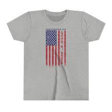 Load image into Gallery viewer, Independence Day USA Flag July 4th 2025 Youth Short Sleeve Tee