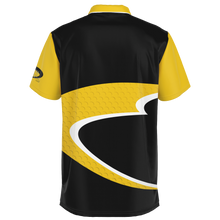 Load image into Gallery viewer, Bogey Brothers Black Gold & White Polo Shirt - AOP