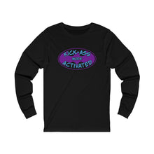 Load image into Gallery viewer, Kick Ass Mode Activated F Cancer Unisex Jersey Long Sleeve Tee
