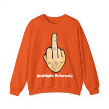 Load image into Gallery viewer, Middle Finger Multiple Sclerosis Unisex Heavy Blend™ Crewneck Sweatshirt