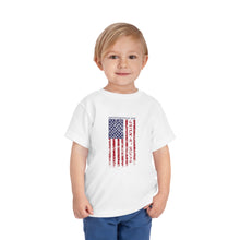 Load image into Gallery viewer, Independence Day USA Flag July 4th 2024 Toddler Short Sleeve Tee