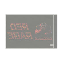 Load image into Gallery viewer, Cardinals Red Rage Personalized Flag Black