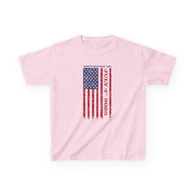 Load image into Gallery viewer, Independence Day July 4 2025 USA Flag Kids Heavy Cotton™ Tee