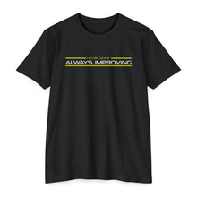 Load image into Gallery viewer, Never Done Always Improving Motivational Unisex CVC Jersey T-shirt