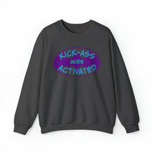 Load image into Gallery viewer, Kick Ass Mode Activated F Cancer Unisex Heavy Blend™ Crewneck Sweatshirt