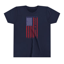 Load image into Gallery viewer, Independence Day USA Flag July 4th 2025 Youth Short Sleeve Tee