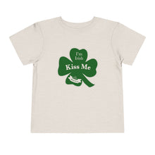 Load image into Gallery viewer, Kiss Me I’m Irish St Patrick’s Day Toddler Short Sleeve Tee