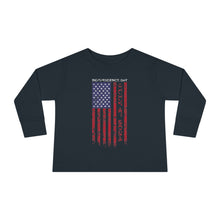 Load image into Gallery viewer, Independence Day USA Flag July 4th 2024 Toddler Long Sleeve Tee