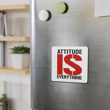 Load image into Gallery viewer, Attitude IS Everything red black Die-Cut Magnets