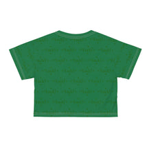 Load image into Gallery viewer, Kiss Me Im Irish Lucky Dark Green Crop Tee