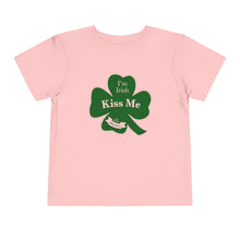 Load image into Gallery viewer, Kiss Me I’m Irish St Patrick’s Day Toddler Short Sleeve Tee