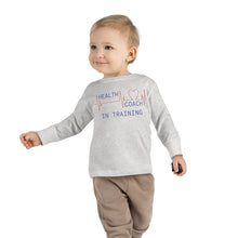 Load image into Gallery viewer, Health Coach in Training heartbeat Toddler Long Sleeve Tee