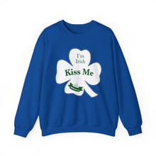 Load image into Gallery viewer, Kiss Me I’m Irish St Patrick’s Day Unisex Heavy Blend™ Crewneck Sweatshirt
