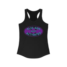 Load image into Gallery viewer, Kick Ass Mode Activated F Cancer Women's Ideal Racerback Tank