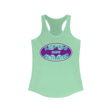 Load image into Gallery viewer, Kick Ass Mode Activated F Cancer Women's Ideal Racerback Tank