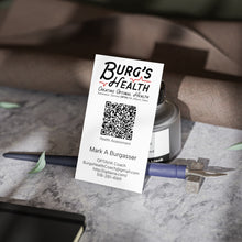 Load image into Gallery viewer, Burgs Health QR Code Business Cards