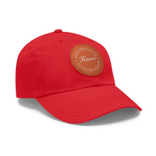 Load image into Gallery viewer, Team Awesomesauce Dad Hat with Leather Patch (Round)