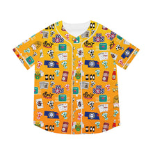 Load image into Gallery viewer, What’s Wild Vibrant Men's Baseball Jersey - Game Night Graphics