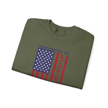 Load image into Gallery viewer, Independence Day USA Flag July 4th 2025 Unisex Heavy Blend™ Crewneck Sweatshirt