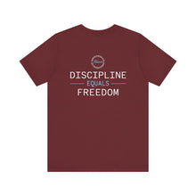 Load image into Gallery viewer, Team Platinum 2023 Conference Muscle Heart Discipline Equals Freedom Unisex Jersey Short Sleeve Crew Neck Tee