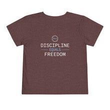 Load image into Gallery viewer, Team Platinum 2023 conference heartbeat discipline equals freedom in training Toddler Short Sleeve Tee