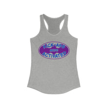 Load image into Gallery viewer, Kick Ass Mode Activated F Cancer Women's Ideal Racerback Tank