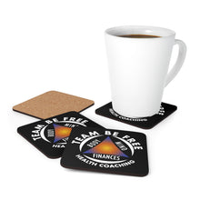 Load image into Gallery viewer, Team be Free Health Coaching Corkwood Coaster Set