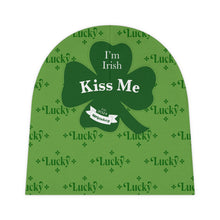 Load image into Gallery viewer, Kiss Me Im Irish Lucky St Pattys Baby Beanie (AOP)