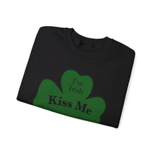 Load image into Gallery viewer, Kiss Me I’m Irish St Patrick’s Day Unisex Heavy Blend™ Crewneck Sweatshirt