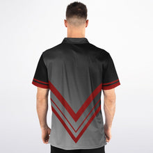 Load image into Gallery viewer, Golf V Red & Black Polo Shirt - AOP