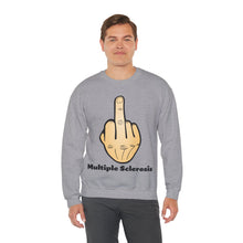 Load image into Gallery viewer, Middle Finger Multiple Sclerosis Unisex Heavy Blend™ Crewneck Sweatshirt