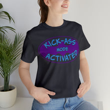 Load image into Gallery viewer, Kick Ass Mode Activated Fu@K Thyroid Cancer Unisex Jersey Short Sleeve Tee