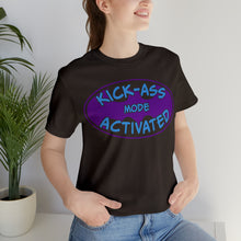 Load image into Gallery viewer, Kick Ass Mode Activated Fu@K Thyroid Cancer Unisex Jersey Short Sleeve Tee